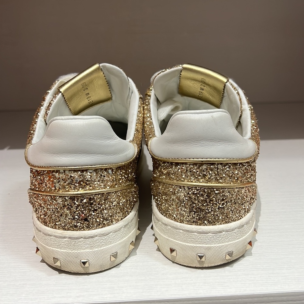 ☆Valentino☆セール! ゴールド スニーカー Gold Valentino Sneakers - Gem